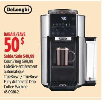 Canadian Tire Delonghi truebrew fully automatic drip coffee machine offer