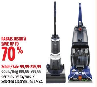 Canadian Tire Hoover selected cleaners offer
