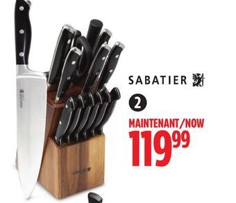 Canadian Tire Sabatier 14-pc stamp knife block set offer