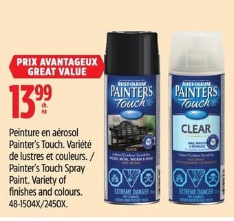 Canadian Tire Rust-oleum painter's touch spray paint offer