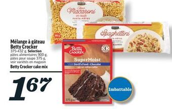 Marché Richelieu Mélange à gâteau betty crocker | betty crocker cake mix offer