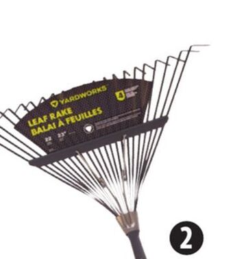 Canadian Tire Yardworks 22 steel tine leaf rake offer