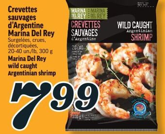 Marché Richelieu Crevettes sauvages d'argentine marina del rey | marina del rey wild caught argentinian shrimp offer