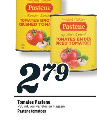 Marché Richelieu Tomates pastene | pastene tomatoes offer