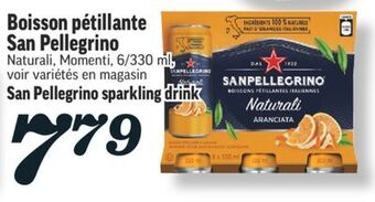 Marché Richelieu Boisson pétillante san pellegrino | san pellegrino sparkling drink offer