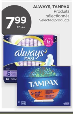 Proxim Always, tampax offer