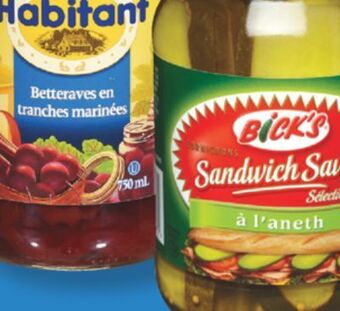 Marché Richelieu Cornichons bick's | bick's pickles offer