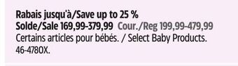 Canadian Tire Evenflo select baby products offer