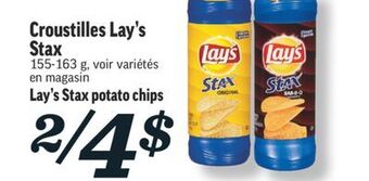 Marché Richelieu Croustilles lay's stax | lay's stax potato chips offer