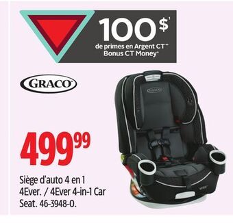 Canadian Tire Graco 4ever 4-in-1 car seat offer