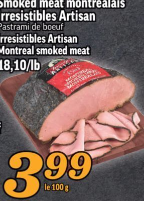 Marché Richelieu Smoked meat montréalais irresistibles artisan | irresistibles artisan montreal smoked meat offer
