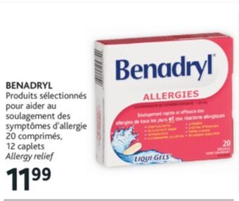 Brunet Benadryl produits sélectionnés pour aider au soulagement des symptômes d'allergie 20 comprimés offer