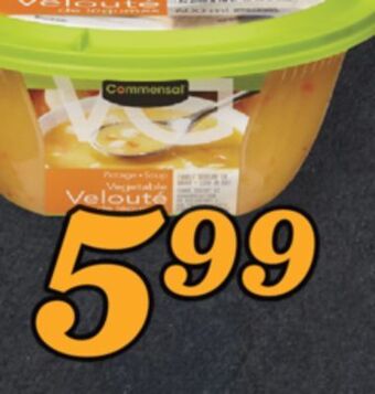 Marché Richelieu Soupe ou potage commensal | commensal soup offer