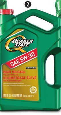 Canadian Tire Quaker state mileage full synthetic motor oil offer