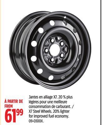 Canadian Tire Macpek x7 steel wheels offer