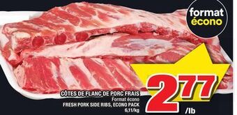 Super C Côtes de flanc de porc frais | fresh pork side ribs offer