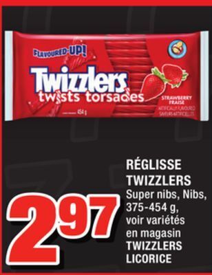 Super C Réglisse twizzlers | twizzlers licorice offer