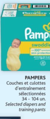 Brunet Pampers couches et culottes d'entraînement sélectionnées offer