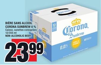 Super C Bière sans alcool corona sunbrew 0 % | non-alcoholic beer offer