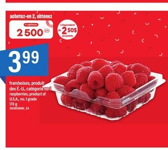 Maxi Framboises, 170 g offer