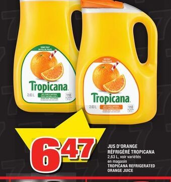 Super C Jus d'orange réfrigéré tropicana | tropicana refrigerated orange juice offer