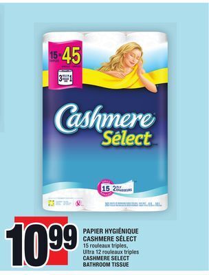 Super C Papier hygiénique cashmere sélect | cashmere select bathroom tissue offer
