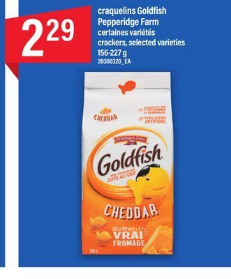 Maxi Craquelins goldfish pepperidge farm, 156-227 g offer