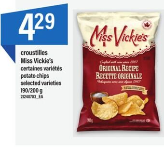 Maxi Croustilles miss vickie's, 190/200 g offer
