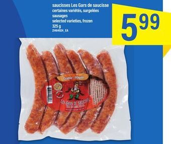 Maxi Saucisses les gars de saucisse, 325 g offer