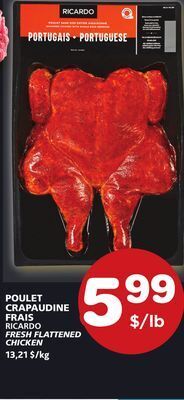Marches Tradition Ricardo fresh flattened chicken offer