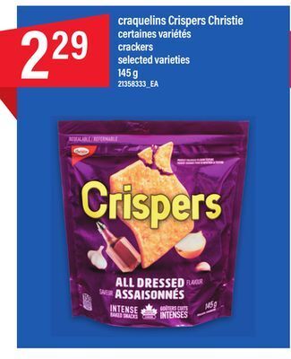 Maxi Craquelins crispers christie, 145 g offer
