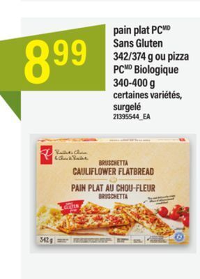 Maxi Pain plat pcmd sans gluten 342/374 g ou pizza pcmd biologique 340-400 g offer