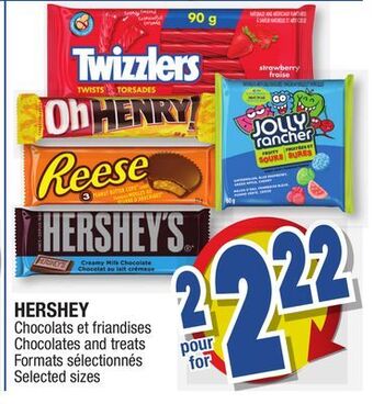 Jean Coutu Hershey chocolates and treats offer