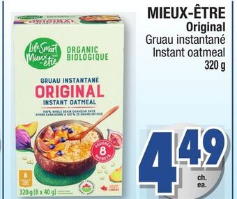 Jean Coutu Mieux-être original instant oatmeal offer