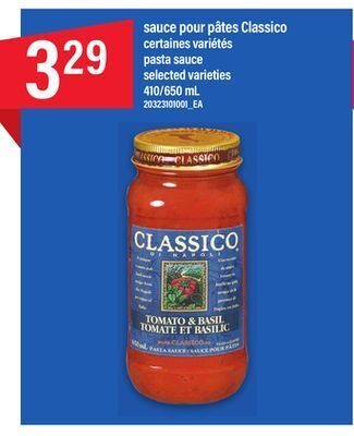 Maxi Sauce pour pâtes classico, 410/650 ml offer