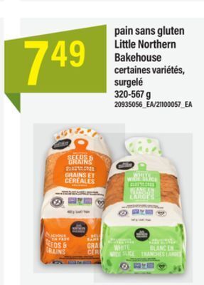 Maxi Pain sans gluten little northern bakehouse offer