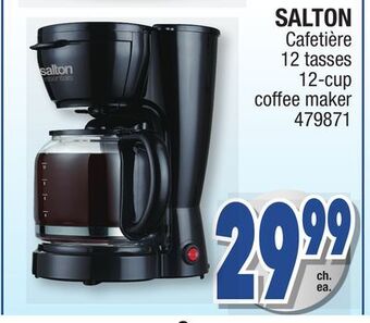 Jean Coutu Salton 12-cup coffee maker offer
