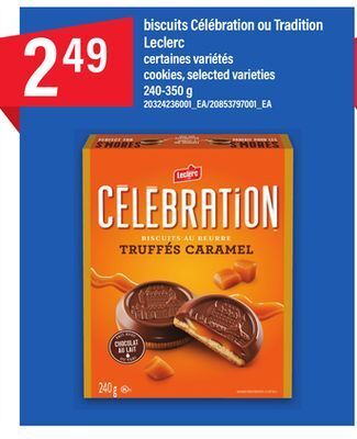 Maxi Biscuits célébration ou tradition leclerc, 240-350 g offer