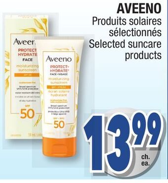 Jean Coutu Aveeno selected suncare products offer