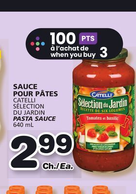 Marches Tradition Catelli sélection du jardin pasta sauce offer