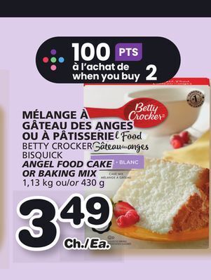 Marches Tradition Betty crocker bisquick angel food cake or baking mix offer