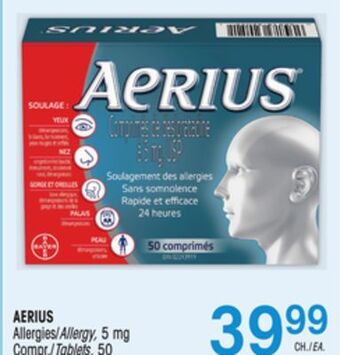 Uniprix Aerius allergies/allergy, 5 mg offer