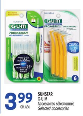 Uniprix Sunstar g·u·m accessoires sélectionnés / selected accessories offer