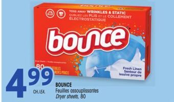 Uniprix Bounce feuilles assouplissantes/ dryer sheets offer