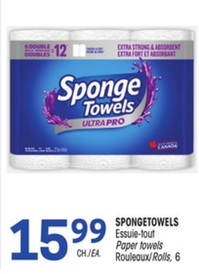 Uniprix Spongetowels essuie-tout/paper towels, rouleaux/rolls offer