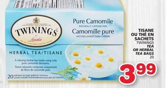 Marches Tradition Twinings tea or herbal tea bags offer