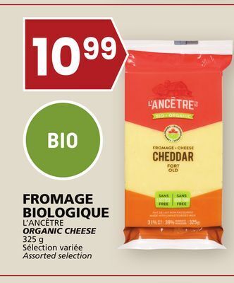 Rachelle-Bery Grocery L'ancêtre organic cheese offer