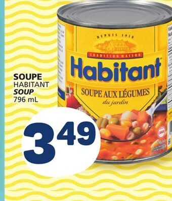 Marché Bonichoix Habitant soup offer
