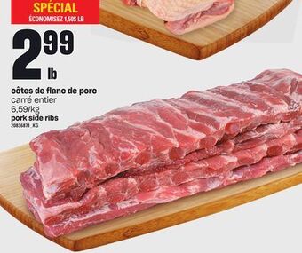 Provigo Côtes de flanc de porc offer