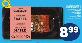 Marché Bonichoix Fumoirs gosselin frozen hot-smoked salmon offer